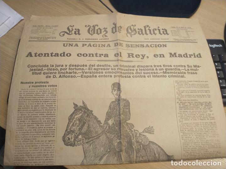 Collectionnisme de Revues et Journaux: E HOJAS DE PERI&Oacute;DICO - LA VOZ DE GALICIA - 14 ABRIL 1913