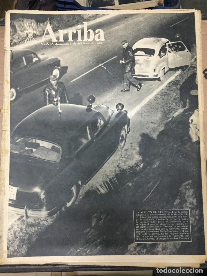 Sammeln von Zeitschriften und Zeitungen: ARRIBA (7-2-1960) GUARDIA CIVIL OBJETIVO NAVACERRADA SIERRA MADRID RAYO VALLECANO