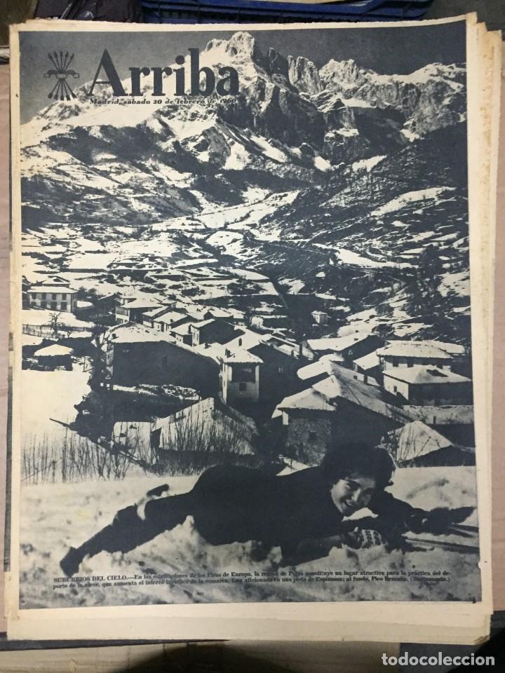 Sammeln von Zeitschriften und Zeitungen: ARRIBA(20-2-60)POTES PICOS DE EUROPA MARIA CALLAS CALLE SAGASTA NAVACERRADA TOLOSA JAEN JEAN VUARNET