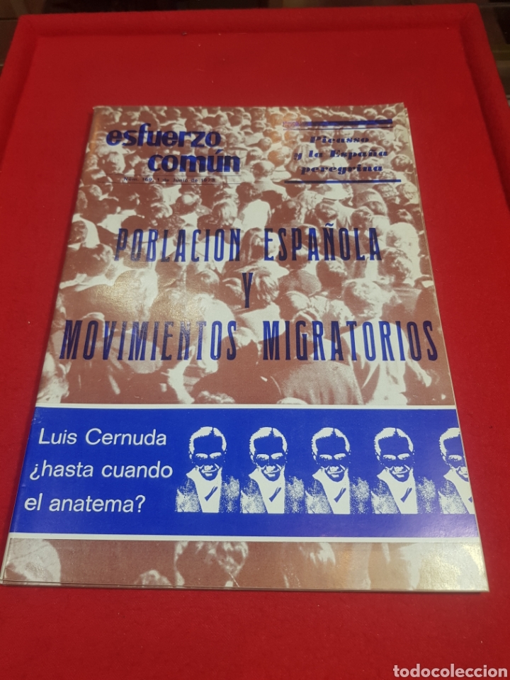 Coleccionismo de Revistas y Peri&oacute;dicos: Revista esfuerzo com&uacute;n n&uacute;mero 169 Luis Cernuda revista pol&iacute;tico carlista Picasso y la Espa&ntilde;a peregri