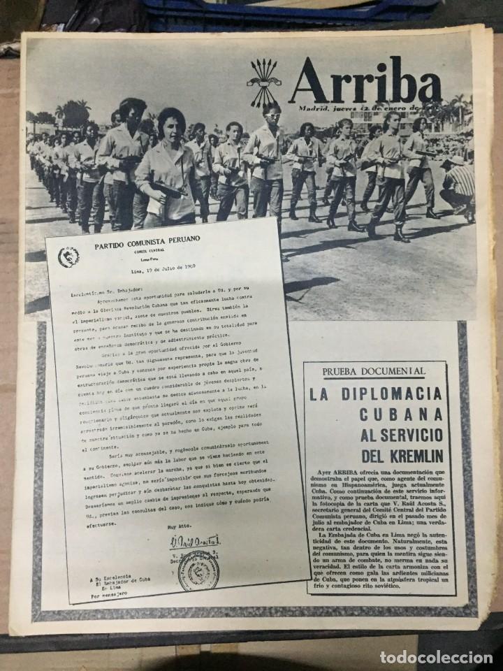 Collection Magazines and Newspapers: ARRIBA (12-1-61) PARTIDO COMUNISTA PERUANO INDUSTRIA SIDERURGICA FRANCO GRACE DE MONACO