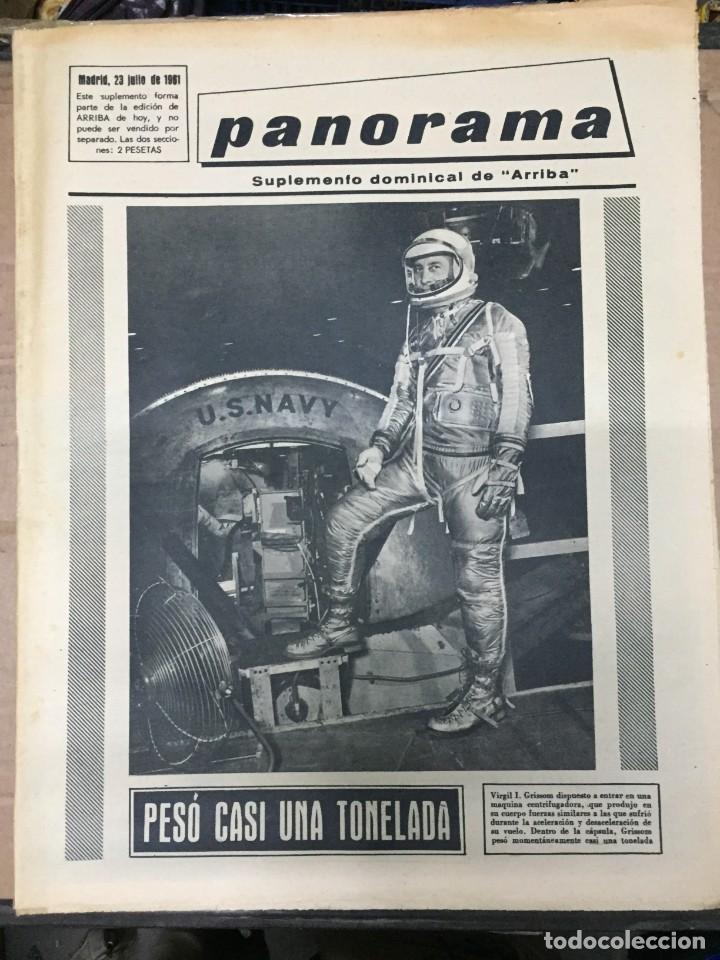 Coleccionismo de Revistas y Peri&oacute;dicos: ARRIBA(23-7-61) PANORAMA SUMPLEMENTO VIRGIL I. GRISSOM CABO CA&Ntilde;AVERAL SAN FERMINES PAMPLONA