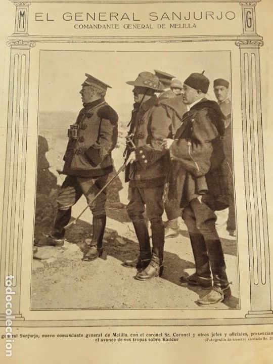 Sammeln von Zeitschriften und Zeitungen: MELILLA GENERAL SANJURJO LARACHE NAVARRO CAUTIVERIO MORAS PRISIONERAS CALAHORRA REINA VICTORIA 1921