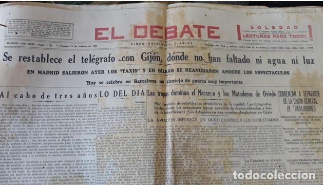 Coleccionismo de revistas y peri&oacute;dicos: DIARIO EL DEBATE. 1934.