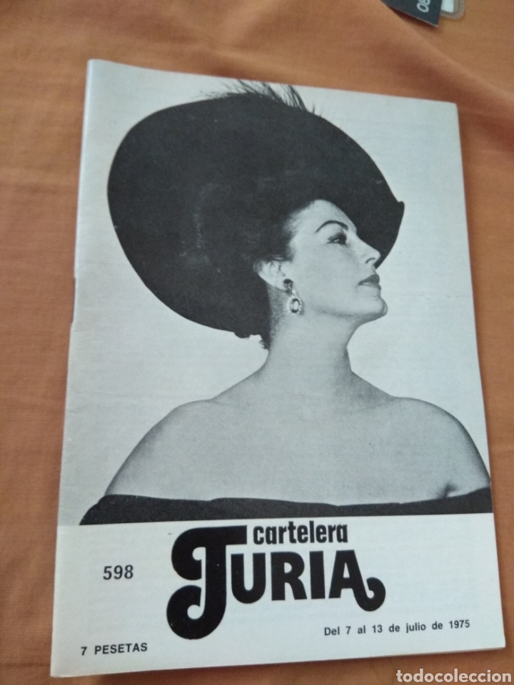 Collection Magazines and Newspapers: Revista Cartelera Turia N&ordm;598 - A&ntilde;o 1975 - Portada Ava Gradner - Contraportada Jerry Lewis