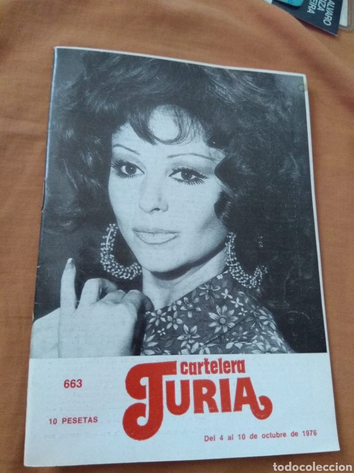 Coleccionismo de revistas y peri&oacute;dicos: Revista Cartelera Turia N&ordm;663 - A&ntilde;o 1976 - Portada Marujita Diaz