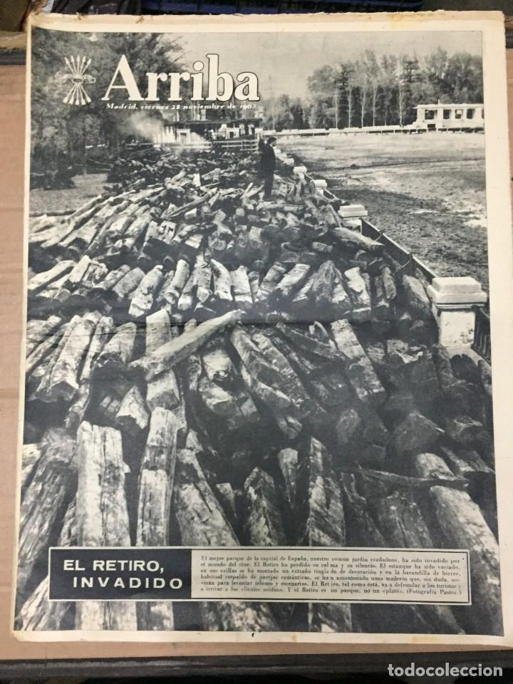 Coleccionismo de Revistas y Peri&oacute;dicos: ARRIBA (22-11-1963) EL RETIRO DE MADRID SANCHEZ ARJONA EN ASTURIAS MUSEO DEL PRADO
