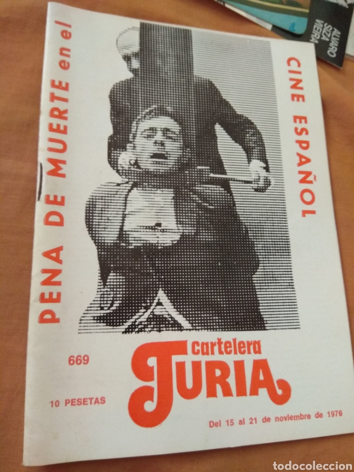 Coleccionismo de revistas y peri&oacute;dicos: Revista Cartelera Turia N&ordm;669 - A&ntilde;o 1976 - Portada Pena de Muerte en el Cine Espa&ntilde;ol