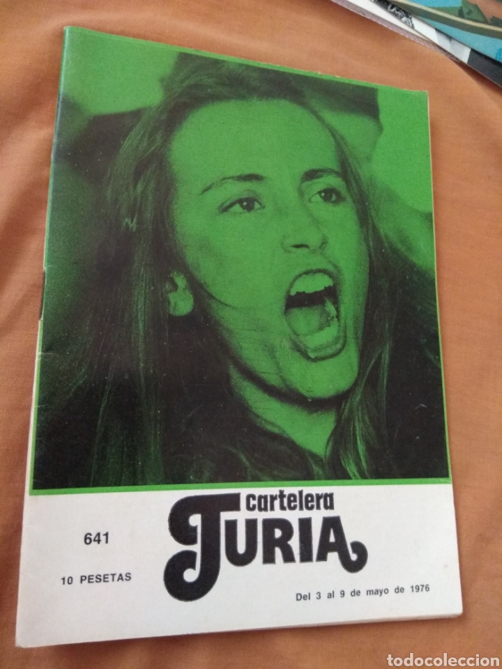 Coleccionismo de revistas y peri&oacute;dicos: Revista Cartelera Turia N&ordm;641 - A&ntilde;o 1976 - Portada Lucienne Deschamps - Contraportada Anita Ekberg