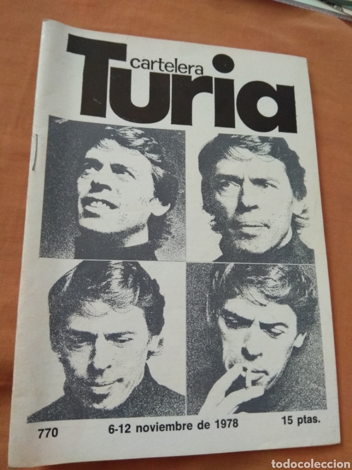 Coleccionismo de revistas y peri&oacute;dicos: Revista Cartelera Turia N&ordm;770 - A&ntilde;o 1978 - Portada Jacques Brel
