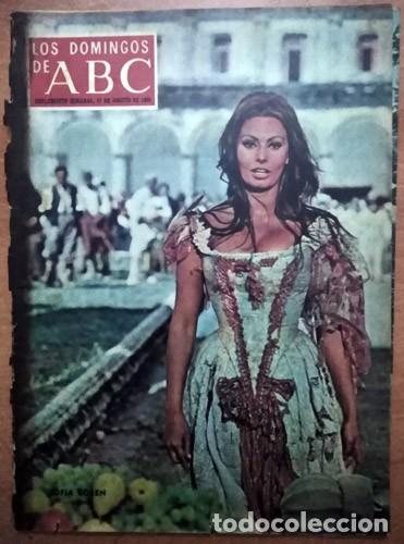 Coleccionismo de Revistas y Peri&oacute;dicos: REVISTA LOS DOMINGOS DE ABC SOFIA LOREN