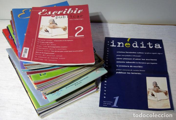 Colecionismo de Revistas e Jornais: Lote 24 Revistas bimensuales Literatura ESCRIBIR Y PUBLICAR, del 1 (excepcional) al 52