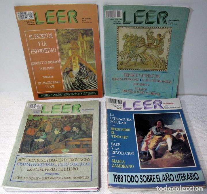 Colecionismo de Revistas e Jornais: 11 revistas LEER , en INVIERNO, PRIMAVERA, VERANO , OTO&Ntilde;O
