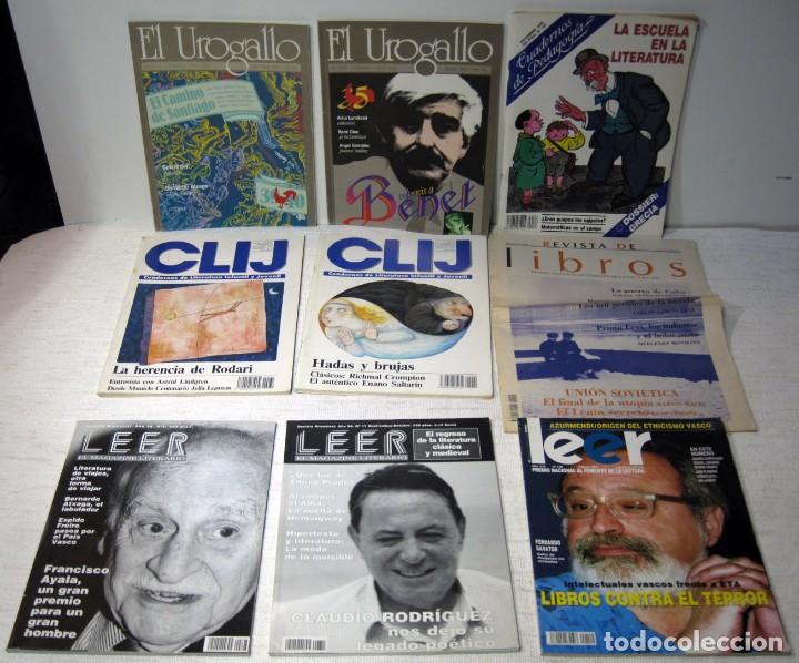 Colecionismo de Revistas e Jornais: Lote 9 Revistas Literarias, UROGALLO, CLIJ, LEER y 2 m&aacute;s.
