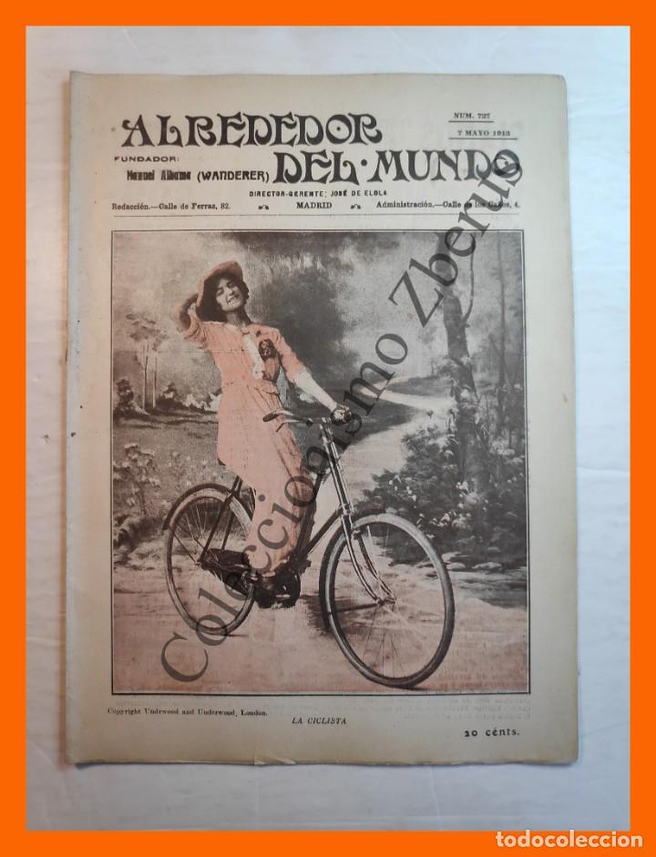 Coleccionismo de Revistas y Peri&oacute;dicos: Alrededor del Mundo n&ordm; 727 7 Mayo 1913 - Carneros blancos Alaska; Viveros de Perlas; Norte Marruecos