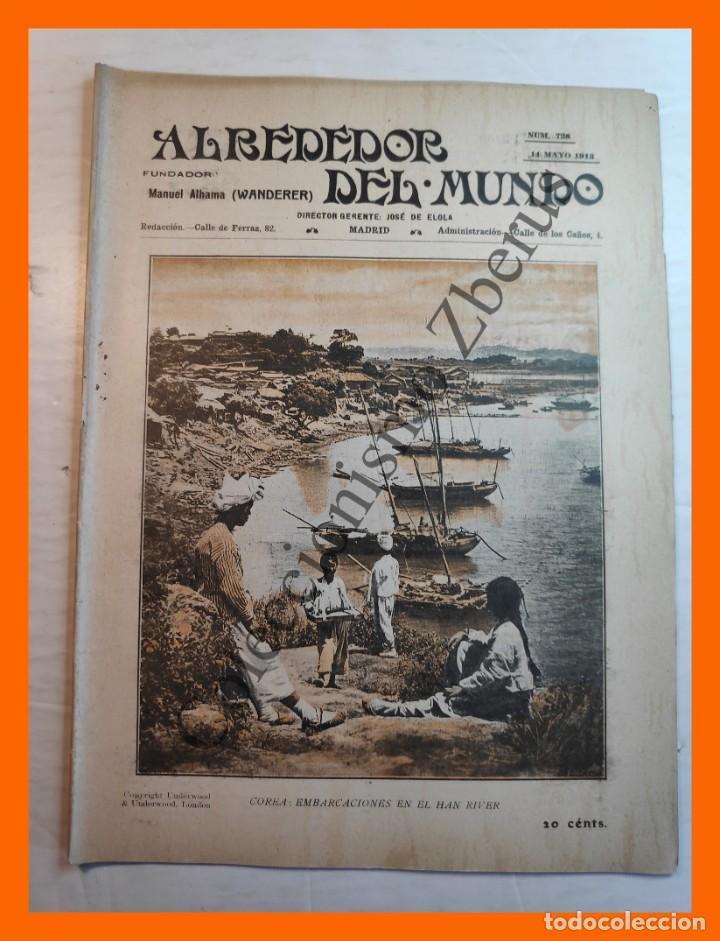 Coleccionismo de revistas y peri&oacute;dicos: Alrededor del Mundo n&ordm; 728 14 Mayo 1913 - Rio Janeiro; El Teatro Natural; Balzac y Evelina Hanska