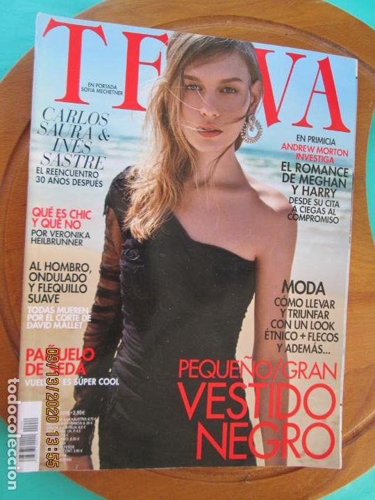 Collezionismo di Riviste e Giornali: TELVA , REVISTA N&ordm; 949- MAYO 2018 - SOFIA MECHETNER - CARLOS SAURA & INES SASTRE