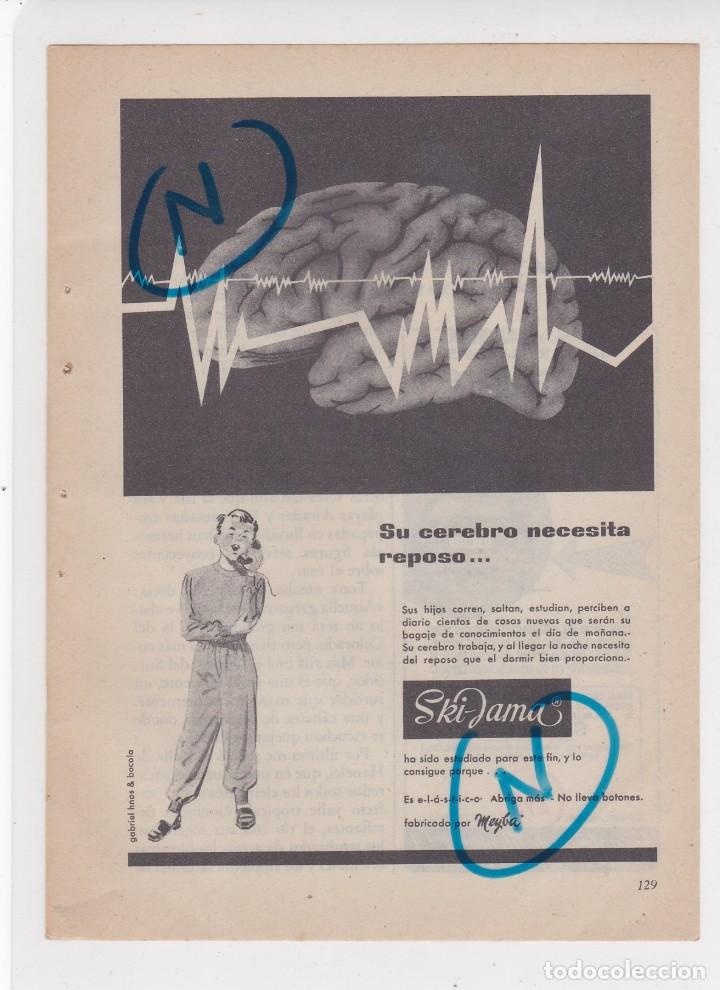 Coleccionismo de Revistas y Peri&oacute;dicos: PUBLICIDAD 1954. ANUNCIO SKI-JAMA. MEYBA