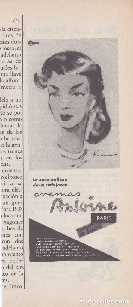 Collectionnisme de Revues et Journaux: PUBLICIDAD 1954. ANUNCIO CREMAS ANTOINE. PARIS