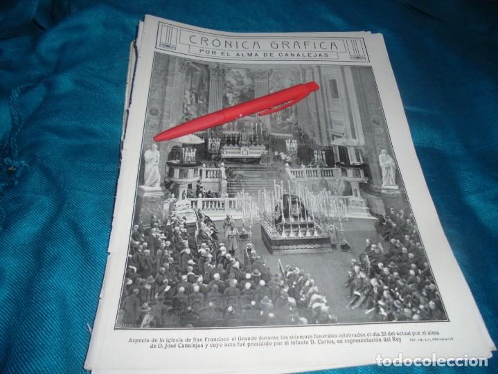 Coleccionismo de Revistas y Peri&oacute;dicos: RECORTE : FUNERALES POR EL ALMA DE D. JOSE CANALEJAS. MUNDO GRAFICO, NOVMBRE 1912