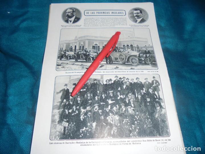 Coleccionismo de Revistas y Peri&oacute;dicos: RECORTE : NOTICIAS DE LAS PROVINCIAS INSULARES. MUNDO GRAFICO, ABRIL 1912