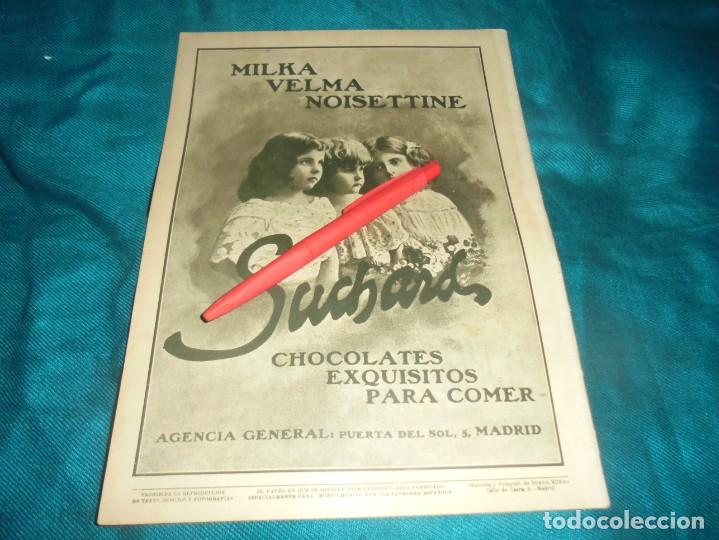 Coleccionismo de Revistas y Peri&oacute;dicos: RECORTE : CHOCOLATES SUCHARD. MILKA VELMA NOISETTINE. MUNDO GRAFICO, ABRIL 1912