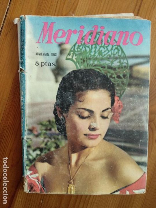 Coleccionismo de Revistas y Peri&oacute;dicos: REVISTA MERIDIANO NOVIEMBRE 1953 NUM 131 - PORTADA CARMEN SEVILLA