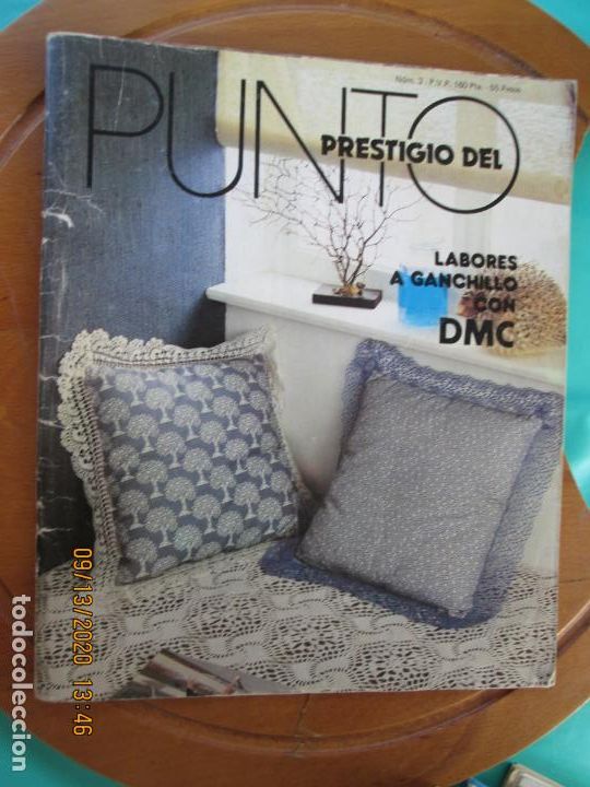 Coleccionismo de Revistas y Peri&oacute;dicos: PRESTIGIO DEL PUNTO REVISTA N&ordm; 3 , LABORES A GANCHILLO CON DMC