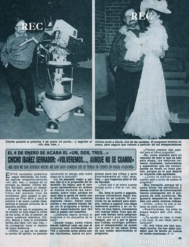 Coleccionismo de Revistas y Peri&oacute;dicos: SCANS CHICHO IBA&Ntilde;EZ SERRADOR UN DOS TRES 1 2 3