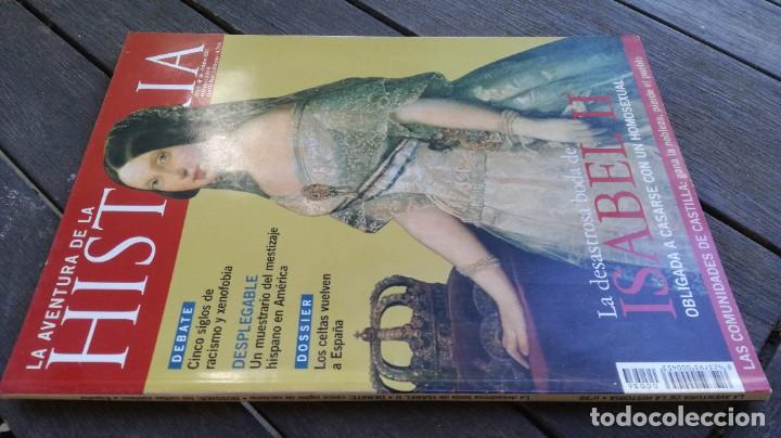 Coleccionismo de revistas y peri&oacute;dicos: LA AVENTURA DE LA HISTORIA 36 2001 DESASTROSA BODA ISABEL II , RACISMO XENOFOBIA, CELTAS X104LIO