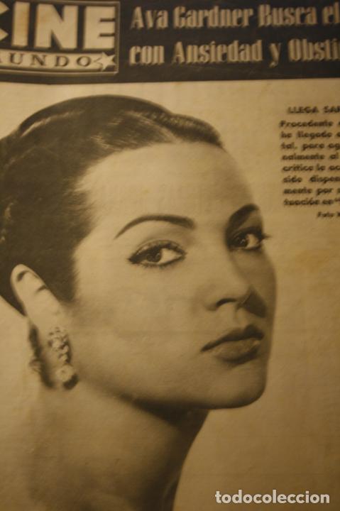 Coleccionismo de Revistas y Peri&oacute;dicos: CINE MUNDO N&ordm; 271 SARA MONTIEL LUANA PATTEN AVA GARDNER 1957