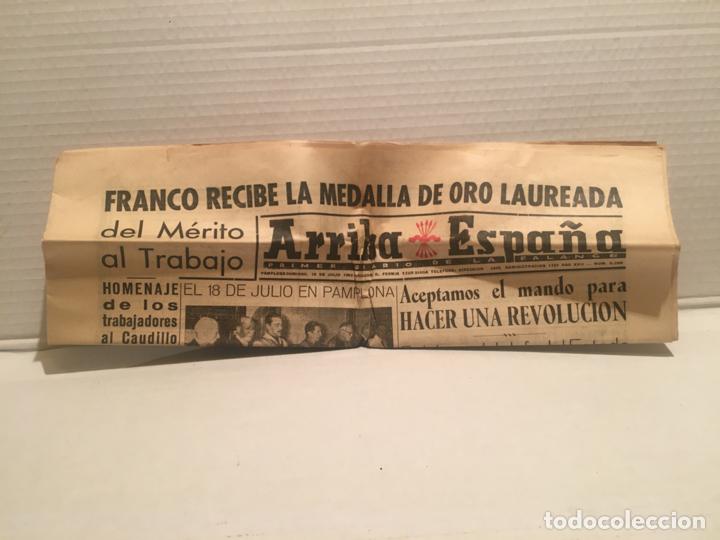 Coleccionismo de Revistas y Peri&oacute;dicos: ANTIGUO PERIODICO ARRIBA ESPA&Ntilde;A A&Ntilde;O 1956 - 19 DE JULIO - SAN FERMINES