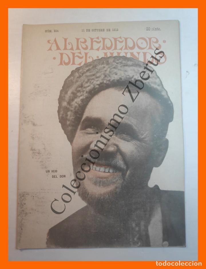 Coleccionismo de revistas y peri&oacute;dicos: Alrededor del Mundo n&ordm; 854 11 Octubre 1915 - Estratagemas de guerra; J&uacute;piter; El Quijote a tijera