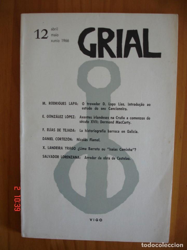 Coleccionismo de revistas y peri&oacute;dicos: GRIAL.REVISTA GALEGA DE CULTURA n&ordm; 12 - EDITORIAL GALAXIA, 1966