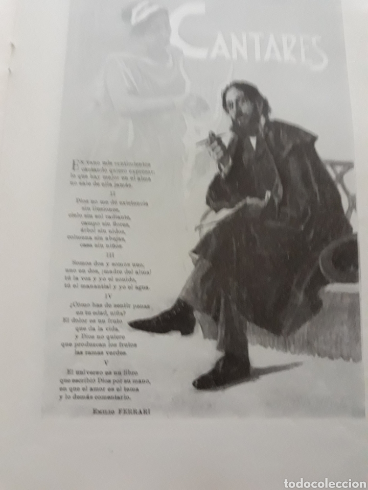 Coleccionismo de revistas y peri&oacute;dicos: CANTARES . EMILIO FERRARI. HOJA A&Ntilde;O 1902