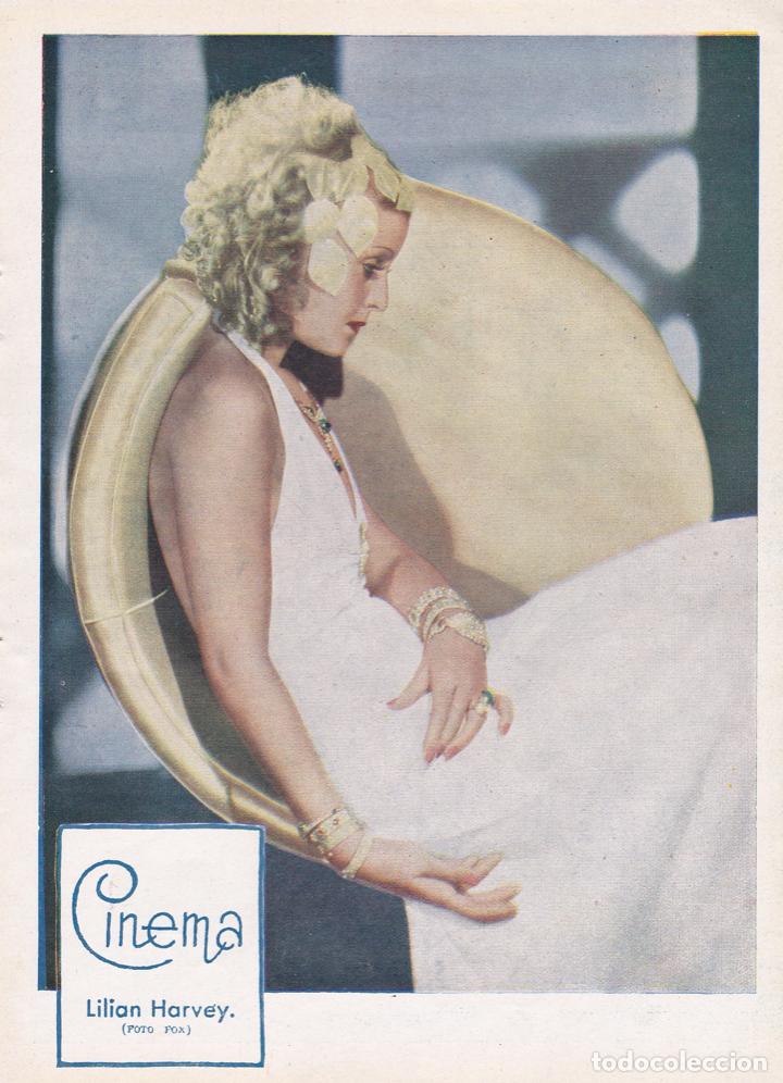 Coleccionismo de Revistas y Peri&oacute;dicos: * CINE * Lilian Harvey (reverso Gary Cooper) - 1934