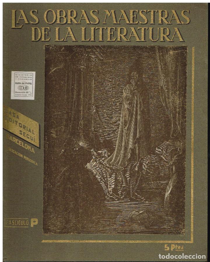Collezionismo di Riviste e Giornali: LAS OBRAS MAESTRAS DE LA LITERATURA - ANTOLOGIA UNIVERSAL - FASCICULO P - GUILLERMO BOLADERES