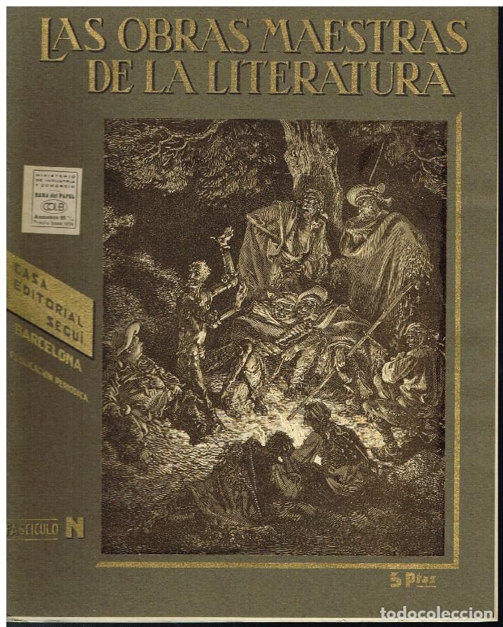 Collezionismo di Riviste e Giornali: LAS OBRAS MAESTRAS DE LA LITERATURA - ANTOLOGIA UNIVERSAL - FASCICULO N - GUILLERMO BOLADERES