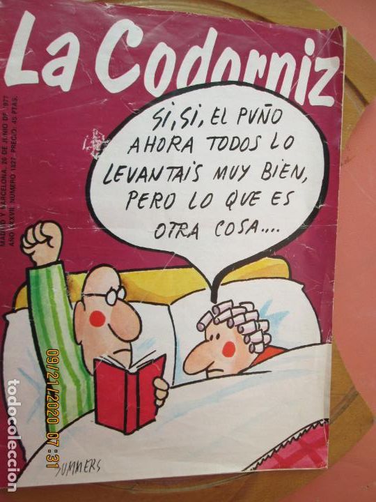 Coleccionismo de Revistas y Peri&oacute;dicos: LA CODORNIZ N&ordm; 1827 - 06-1977 - LA REVISTA MAS AUDAZ PARA EL LECTOR MAS INTELIGENTE -