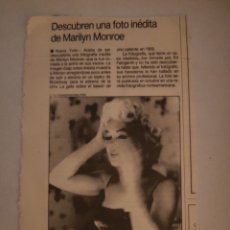 Coleccionismo de Revistas y Periódicos: RECORTABLES MARILYN MONROE AÑO 1990. Lote 218539710