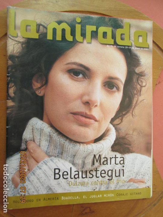 Coleccionismo de Revistas y Peri&oacute;dicos: LA MIRADA DEL FIN DE SEMANA REVISTA , ENERO DE 2001 PORTADA MARTA BELAUSTEGUI
