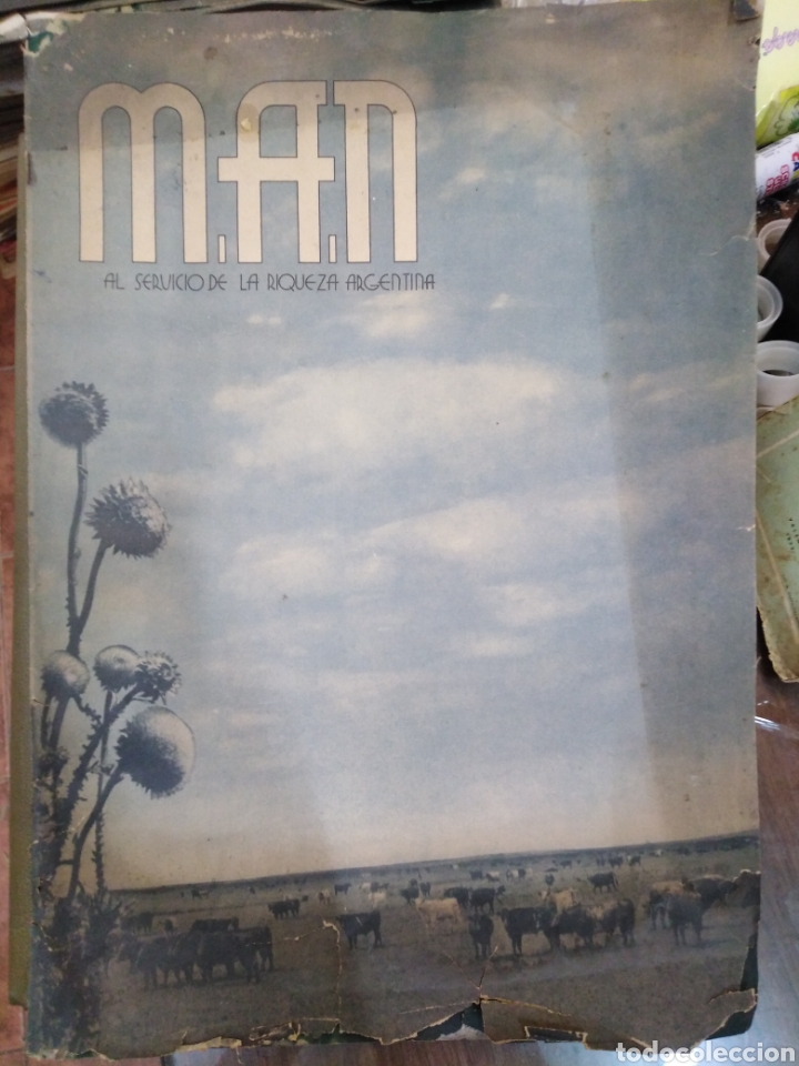Sammeln von Zeitschriften und Zeitungen: M.A.N-AL SERVICIO DE LA RIQUEZA ARGENTINA-N&deg;34y35,ENERO Y FEBRERO 1940,MONOGRAFICO A COLOR,MUY RARO