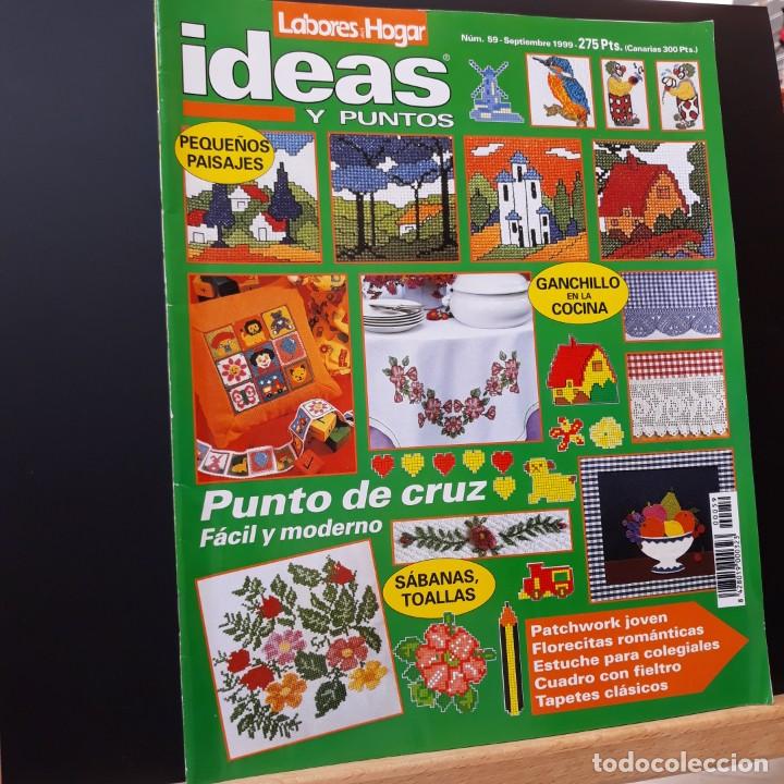 Coleccionismo de revistas y peri&oacute;dicos: IDEAS Y PUNTOS N&ordm; 59 - PUNTO DE CRUZ