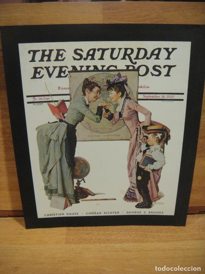 Coleccionismo de Revistas y Peri&oacute;dicos: LAMINA DE PORTADA THE SATURDAY EVENING POST - ILUSTRADA POR NORMAN ROCHWALL - A&Ntilde;O 1935