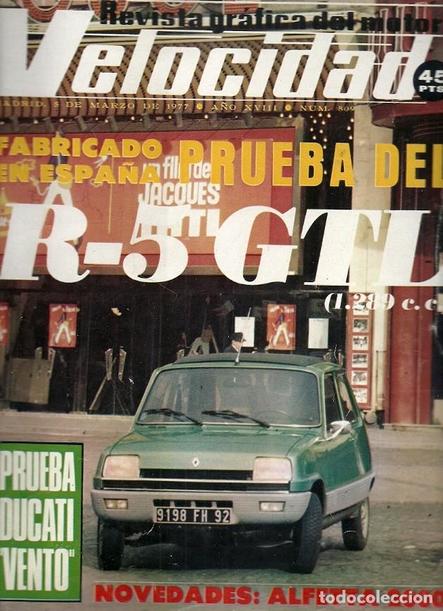Coleccionismo de Revistas y Peri&oacute;dicos: REVISTA GRAFICA DEL MOTOR VELOCIDAD 809 R 5 GTL