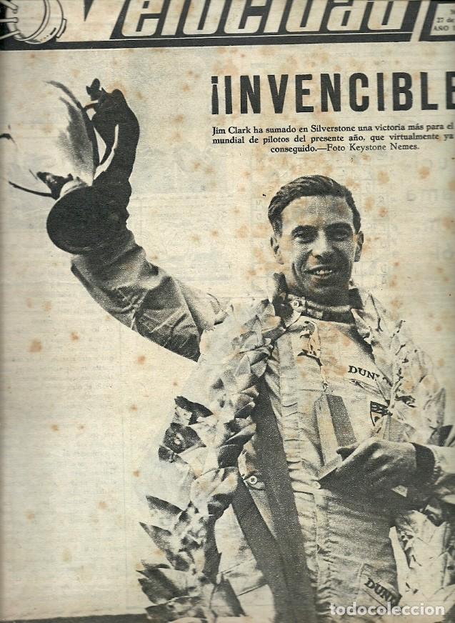 Coleccionismo de Revistas y Peri&oacute;dicos: REVISTA GRAFICA DEL MOTOR VELOCIDAD N&ordm; 98 INVENCIBLE JIM CLARK