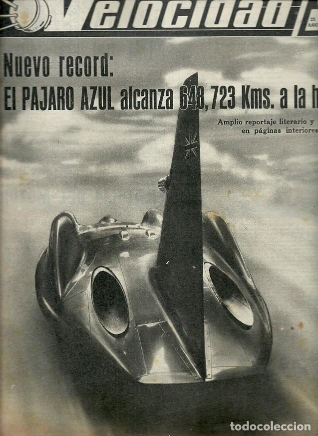 Coleccionismo de Revistas y Peri&oacute;dicos: REVISTA GRAFICA DEL MOTOR VELOCIDAD N&ordm; 150 EL PAJARO AZUL