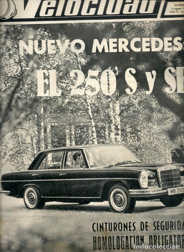 Coleccionismo de Revistas y Peri&oacute;dicos: REVISTA GRAFICA DEL MOTOR VELOCIDAD N&ordm; 205 NUEVO MERCEDES EL 250 S Y SE