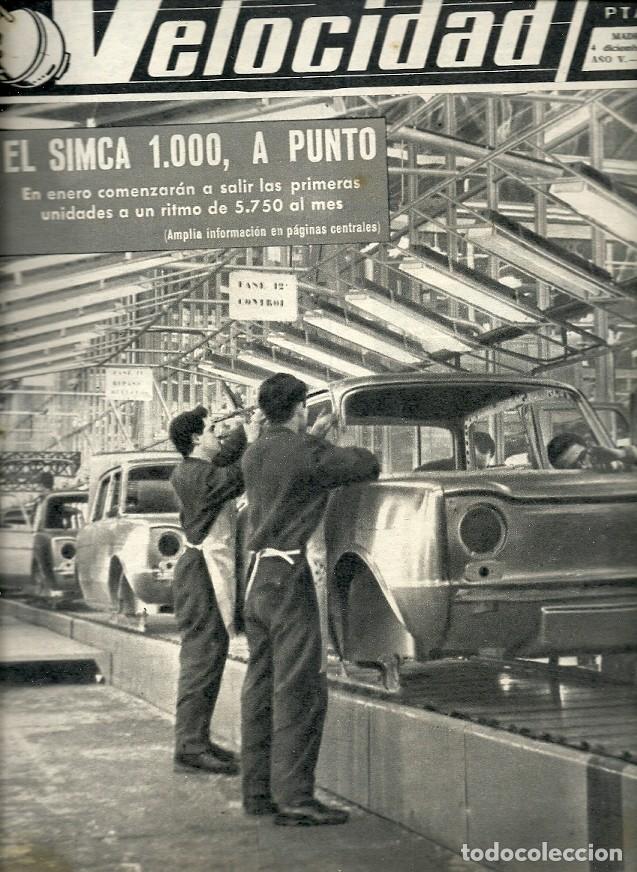 Coleccionismo de Revistas y Peri&oacute;dicos: REVISTA GRAFICA DEL MOTOR VELOCIDAD N&ordm; 221 EL SIMCA 1000