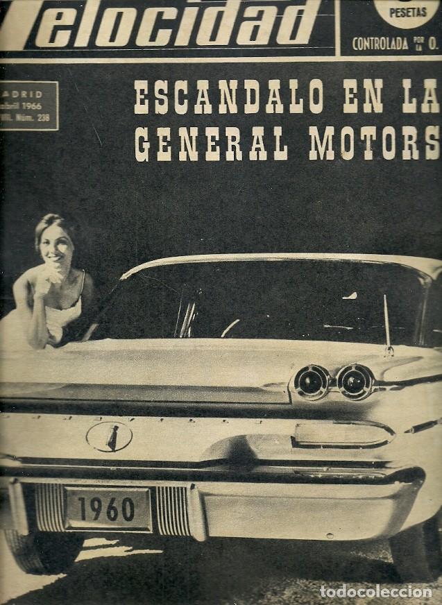Coleccionismo de Revistas y Peri&oacute;dicos: REVISTA GRAFICA DEL MOTOR VELOCIDAD N&ordm; 238 ESCANDALO EN LA GENERAL MOTORS